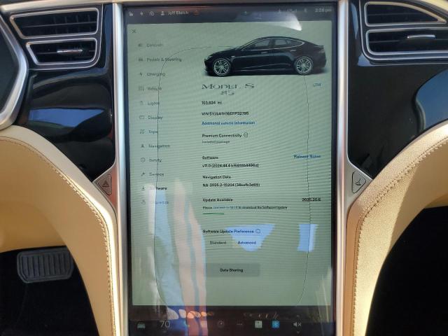 5YJSA1H16EFP32795 - 2014 TESLA MODEL S BLACK photo 9