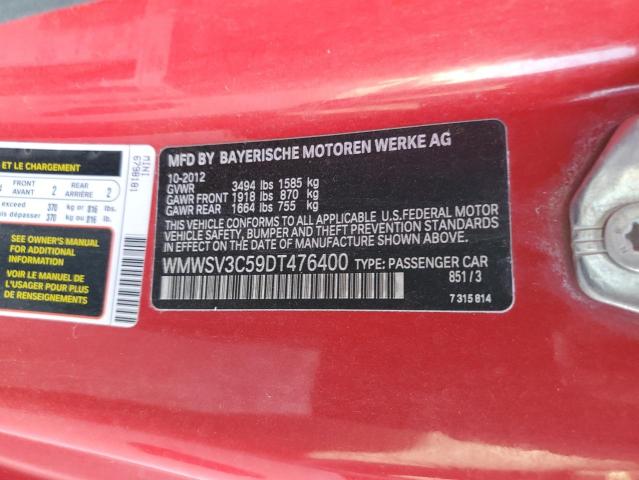 WMWSV3C59DT476400 - 2013 MINI COOPER S 双色 照片 12