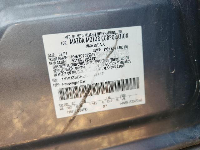 1YVHZ8BH2B5M18117 - 2011 MAZDA 6 I 石墨色 照片 12