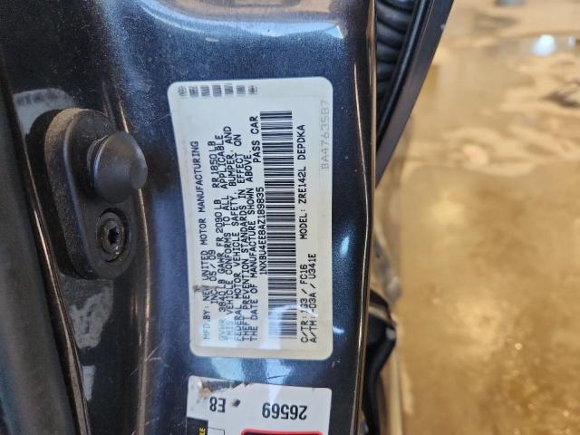 1NXBU4EE8AZ189835 - 2010 TOYOTA COROLLA BASE Сұр фото 12