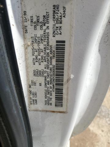 4TAWM72N0YZ606692 - 2000 TOYOTA TACOMA XTRACAB Ağ foto 12