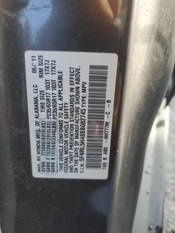 5FNRL5H48BB082745 - 2011 HONDA ODYSSEY EX GRAY photo 13