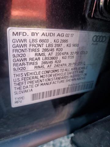 WA1VAAF71HD044004 - 2017 AUDI Q7 PRESTIGE Schwarz Foto 13