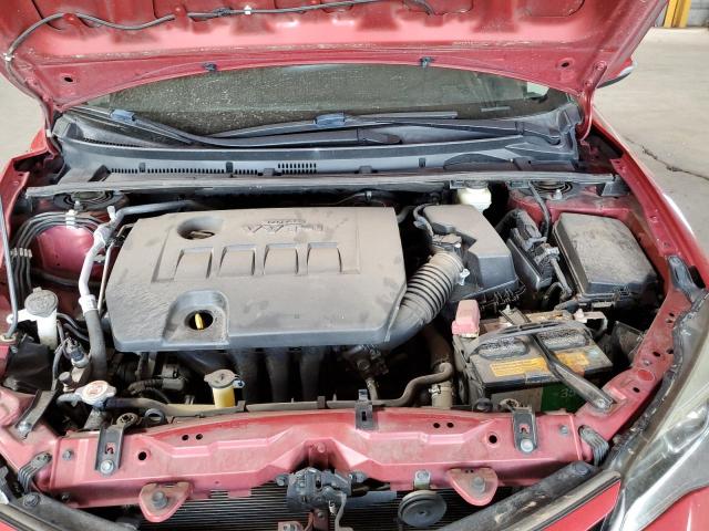 2T1BURHE3HC910891 - 2017 TOYOTA COROLLA L RED photo 11
