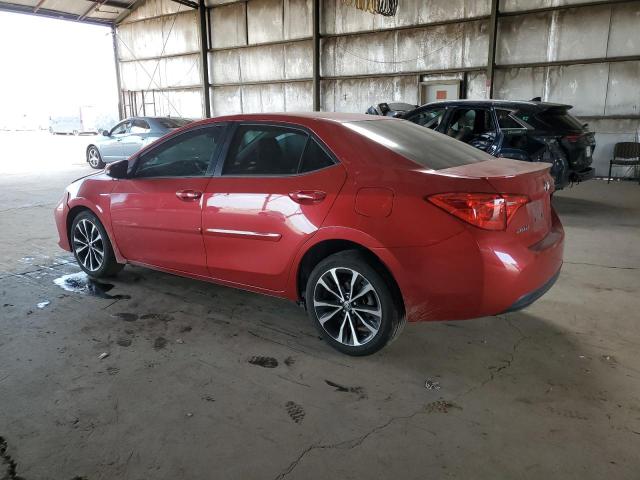 2T1BURHE3HC910891 - 2017 TOYOTA COROLLA L RED photo 2