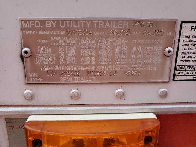 1UYVS2486FM182513 - 2015 UTILITY VS2RA თეთრი ფოტო 10