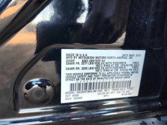 4A4AP3AU9FE026961 - 2015 MITSUBISHI OUTLANDER ES BLACK photo 13