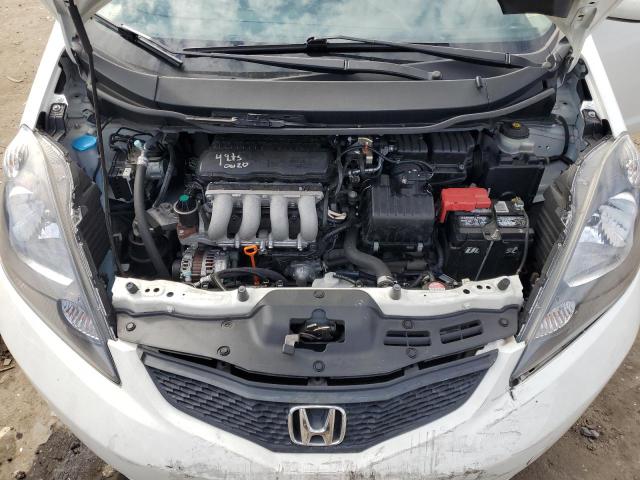 JHMGE8H32DC038474 - 2013 HONDA FIT WHITE photo 11