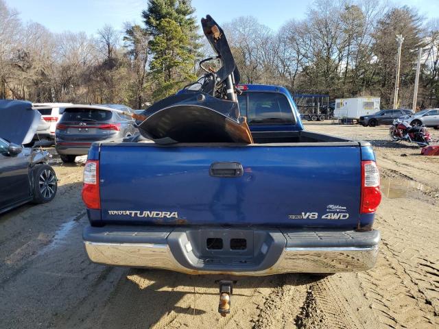 5TBBT44166S483115 - 2006 TOYOTA TUNDRA ACCESS CAB SR5 BLUE photo 6