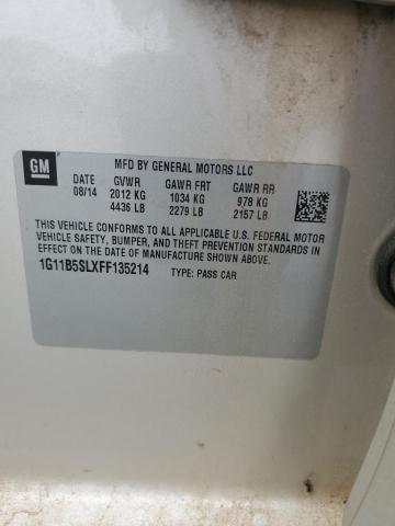 1G11B5SLXFF135214 - 2015 CHEVROLET MALIBU LS Altın fotoğraf 12