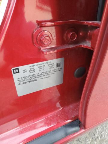 1G11G5SX7DF197610 - 2013 CHEVROLET MALIBU 3LT 红色 照片 12