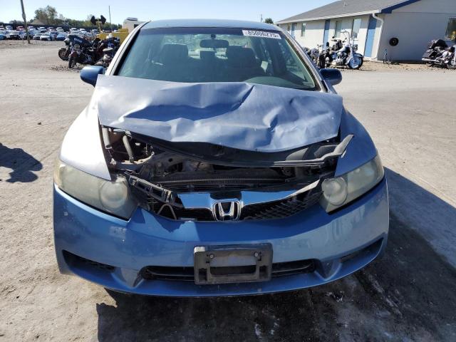 2HGFA165X9H501231 - 2009 HONDA CIVIC LX BLUE photo 5