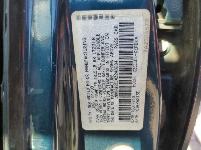 1NXBR12E1XZ248284 - 1999 TOYOTA COROLLA VE 蓝色 照片 12