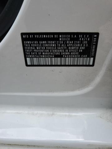 3VWDB7AJ7HM242544 - 2017 VOLKSWAGEN JETTA SE WHITE photo 12