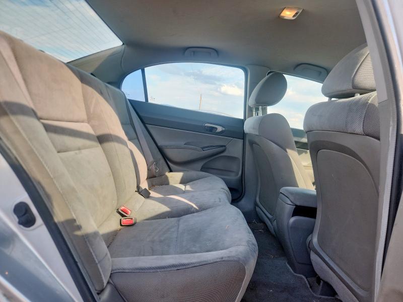 19XFA16599E026214 - 2009 HONDA CIVIC LX SILVER photo 10