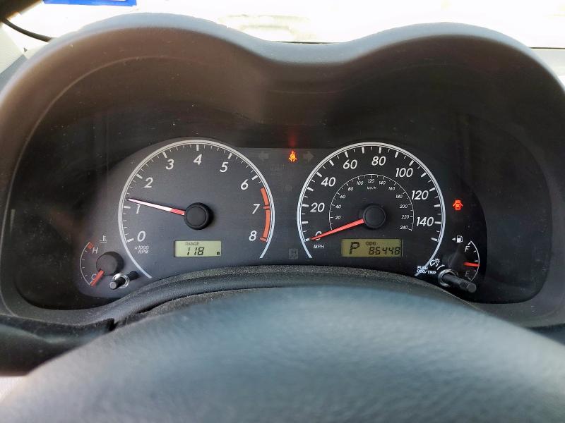 5YFBU4EE6DP138629 - 2013 TOYOTA COROLLA BASE Сірий фото 9