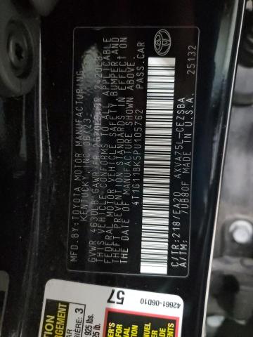 4T1G11BK5PU105762 - 2023 TOYOTA CAMRY SE NIGHT SHADE BLACK photo 12