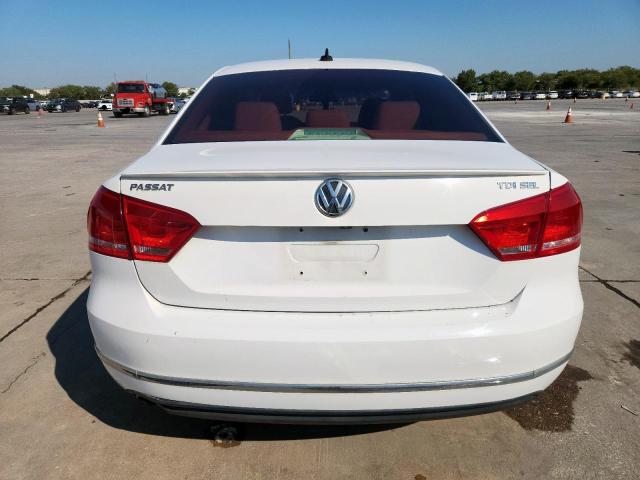 1VWCN7A38EC111267 - 2014 VOLKSWAGEN PASSAT SEL WHITE photo 6