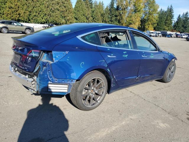 5YJ3E1EB6KF464879 - 2019 TESLA MODEL 3 Niebieski zdjęcie 3