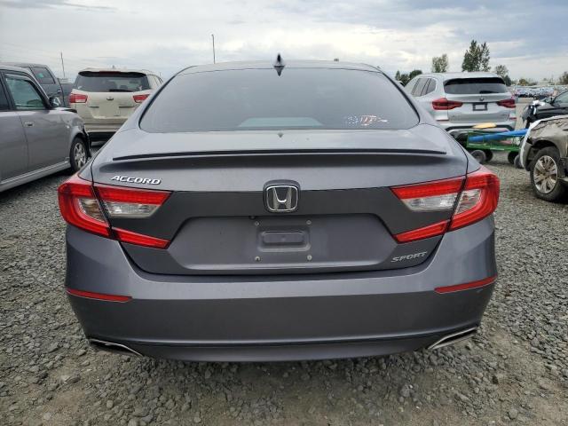 1HGCV1F35KA004274 - 2019 HONDA ACCORD SPORT Szary zdjęcie 6