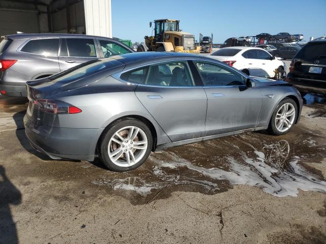 5YJSA1S17EFP32619 - 2014 TESLA MODEL S GRAY photo 3