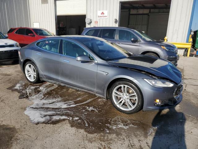 5YJSA1S17EFP32619 - 2014 TESLA MODEL S GRAY photo 4