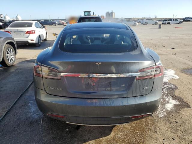 5YJSA1S17EFP32619 - 2014 TESLA MODEL S GRAY photo 6