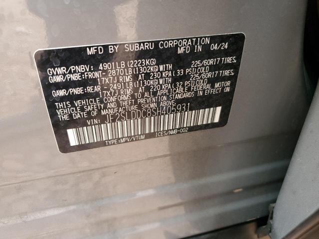 JF2SLDDC8SH405931 - 2025 SUBARU FORESTER PREMIUM GRAY photo 13
