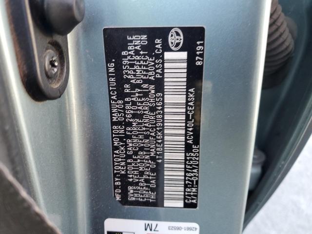 4T1BE46K19U834659 - 2009 TOYOTA CAMRY BASE 青色 照片 13