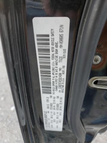 1C6RD7GT0CS214300 - 2012 DODGE RAM 1500 SLT BLACK photo 12