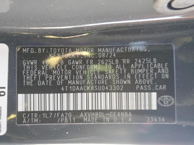 4T1DAACK8SU043302 - 2025 TOYOTA CAMRY XSE GRAY photo 13
