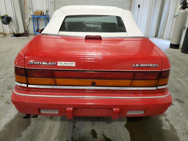 1C3EU4532SF539115 - 1995 CHRYSLER LEBARON GTC RED photo 6