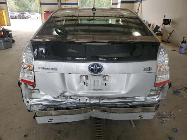 JTDKN3DUXB0308207 - 2011 TOYOTA PRIUS SILVER photo 6