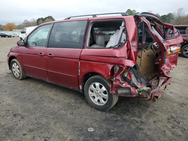 5FNRL18062B020587 - 2002 HONDA ODYSSEY EXL Tünd qırmızı foto 2