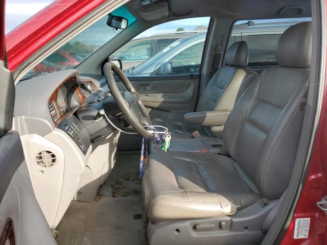 5FNRL18062B020587 - 2002 HONDA ODYSSEY EXL Tünd qırmızı foto 7