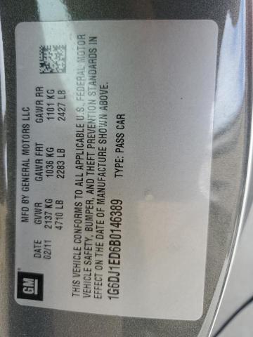 1G6DJ1ED6B0146389 - 2011 CADILLAC CTS PERFORMANCE COLLECTION Yeşil fotoğraf 12