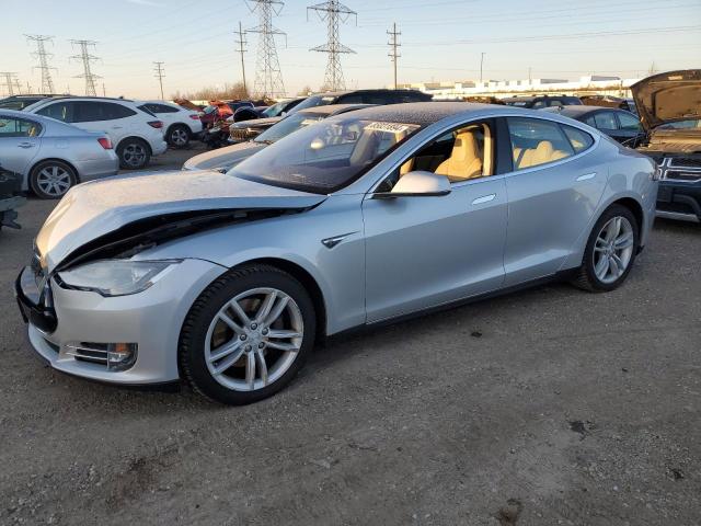 5YJSA1H16EFP32411 - 2014 TESLA MODEL S SILVER photo 1