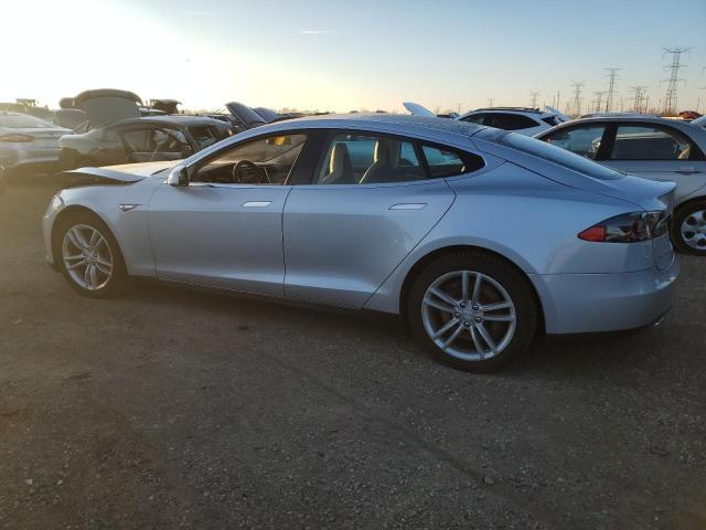 5YJSA1H16EFP32411 - 2014 TESLA MODEL S SILVER photo 2