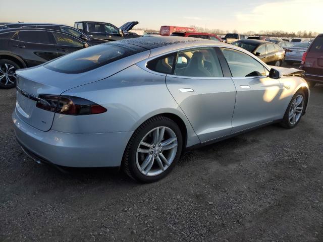 5YJSA1H16EFP32411 - 2014 TESLA MODEL S SILVER photo 3
