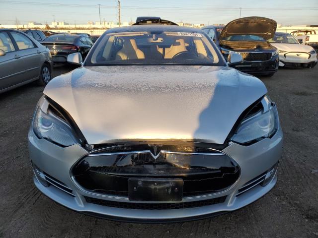5YJSA1H16EFP32411 - 2014 TESLA MODEL S SILVER photo 5