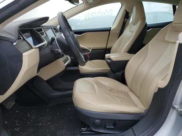 5YJSA1H16EFP32411 - 2014 TESLA MODEL S SILVER photo 7