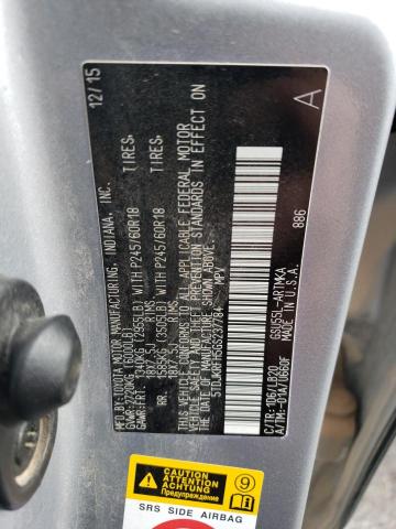 5TDJKRFH5GS237784 - 2016 TOYOTA HIGHLANDER XLE 银色 照片 13