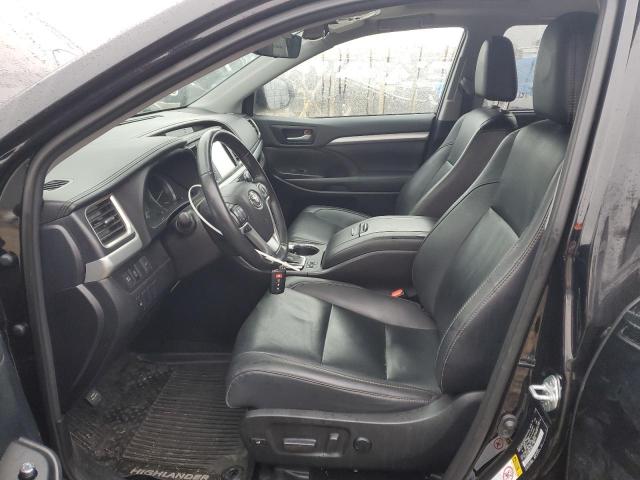 5TDJZRFH8KS627993 - 2019 TOYOTA HIGHLANDER SE BLACK photo 7