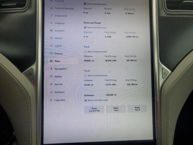 5YJSA1H10EFP61712 - 2014 TESLA MODEL S BLACK photo 9