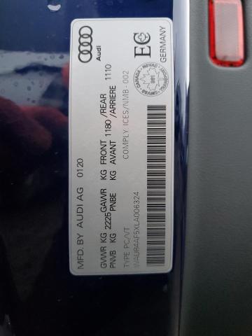 WAUR4AF5XLA006324 - 2020 AUDI S5 PRESTIGE BLUE photo 12