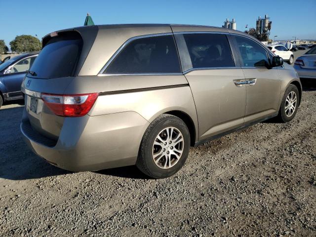 5FNRL5H68BB016729 - 2011 HONDA ODYSSEY EXL GRAY photo 3