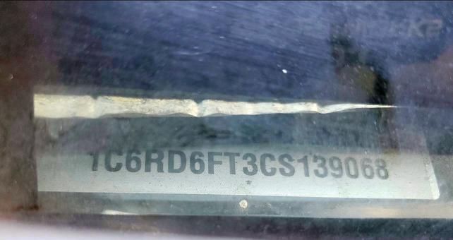 1C6RD6FT3CS139068 - 2012 DODGE RAM 1500 ST BLACK photo 10