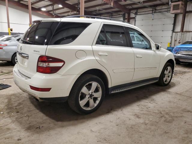 4JGBB8GB9BA674844 - 2011 MERCEDES-BENZ ML 350 4MATIC WHITE photo 3