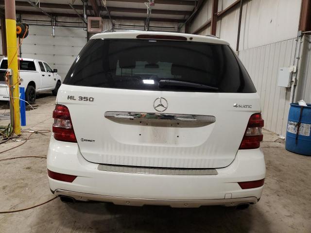 4JGBB8GB9BA674844 - 2011 MERCEDES-BENZ ML 350 4MATIC WHITE photo 6