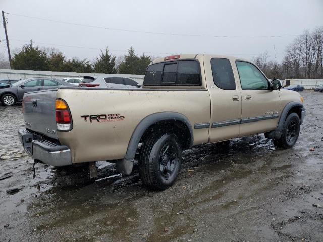 5TBBT44162S288724 - 2002 TOYOTA TUNDRA ACCESS CAB 金色 照片 3